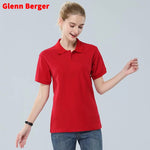 Glenn Berger 2019 New Summer Polo Shirt Women Casual Short Sleeve Slim Polos Mujer Shirts Plus Size Female Cotton Polo Shirt top