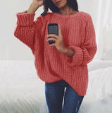 Dropship Sweater Women Unif Sweaters Oversized Jumper Cashmere 2019 Winter Pullover Pull Femme Hiver O-neck Solid Losse Tops