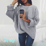 Dropship Sweater Women Unif Sweaters Oversized Jumper Cashmere 2019 Winter Pullover Pull Femme Hiver O-neck Solid Losse Tops