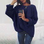 Dropship Sweater Women Unif Sweaters Oversized Jumper Cashmere 2019 Winter Pullover Pull Femme Hiver O-neck Solid Losse Tops