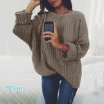 Dropship Sweater Women Unif Sweaters Oversized Jumper Cashmere 2019 Winter Pullover Pull Femme Hiver O-neck Solid Losse Tops