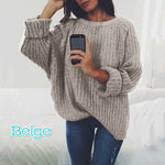 Dropship Sweater Women Unif Sweaters Oversized Jumper Cashmere 2019 Winter Pullover Pull Femme Hiver O-neck Solid Losse Tops